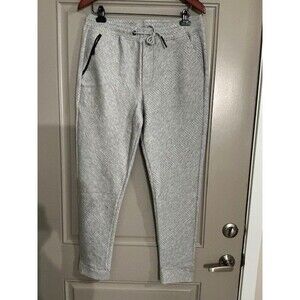 Crudam by David Critzman Textured Gray Joggers with zip pocket and tie waist M